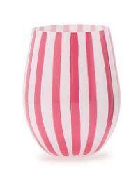 STRIPE STEMMLESS WINE GLASS - Image 2