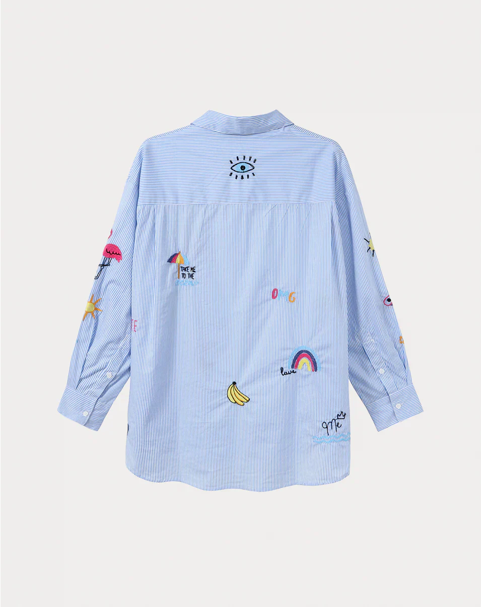 STRIPED OVERSIZED MADISON SHIRT - Image 2