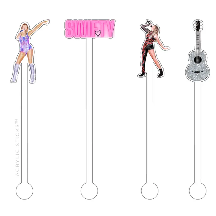 TAYLOR SWIFT ACRYLIC STIR STICKS