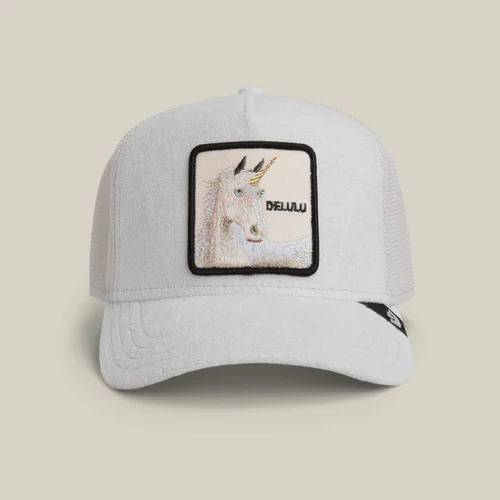 TERRY CLOTH UNICORN TRUCKER HAT