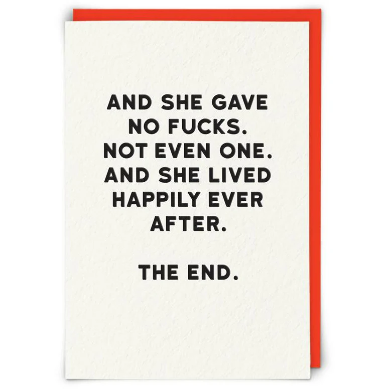 THE END CARD