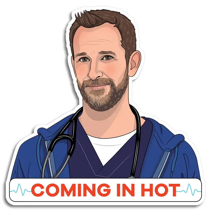 THE PITT COMING IN HOT STICKER
