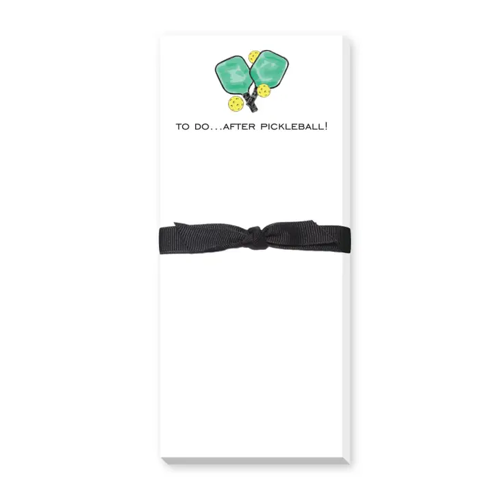 TO DO AFTER PICKLEBALL SKINNY NOTEPAD