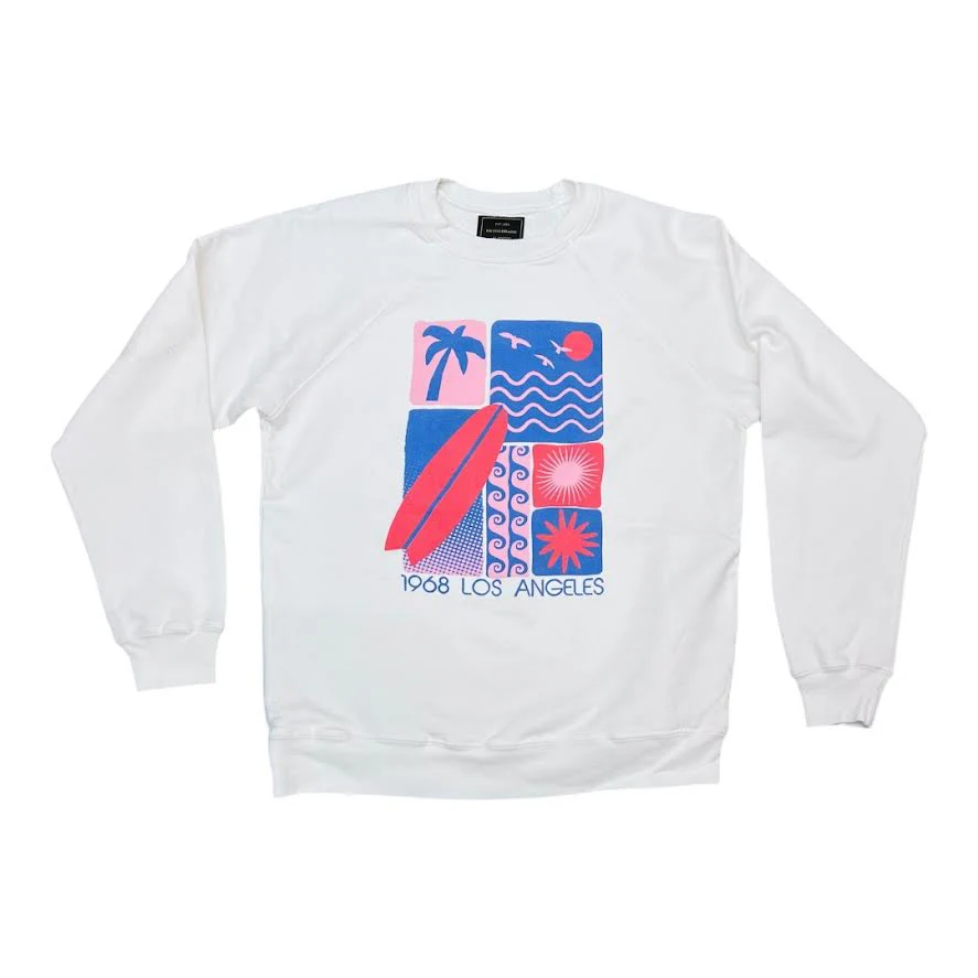 UNISEX VINTAGE LOS ANGELES SURF CREWNECK