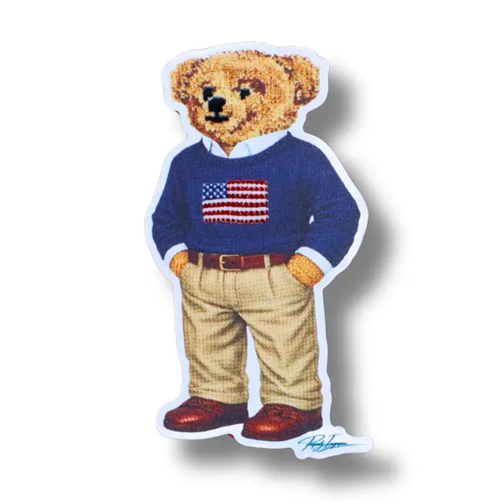 USA BEAR STICKER
