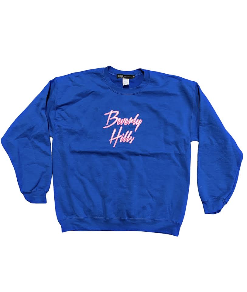 WOMENS 80'S BEVERLY HILLS CREW SWEATSHIRT