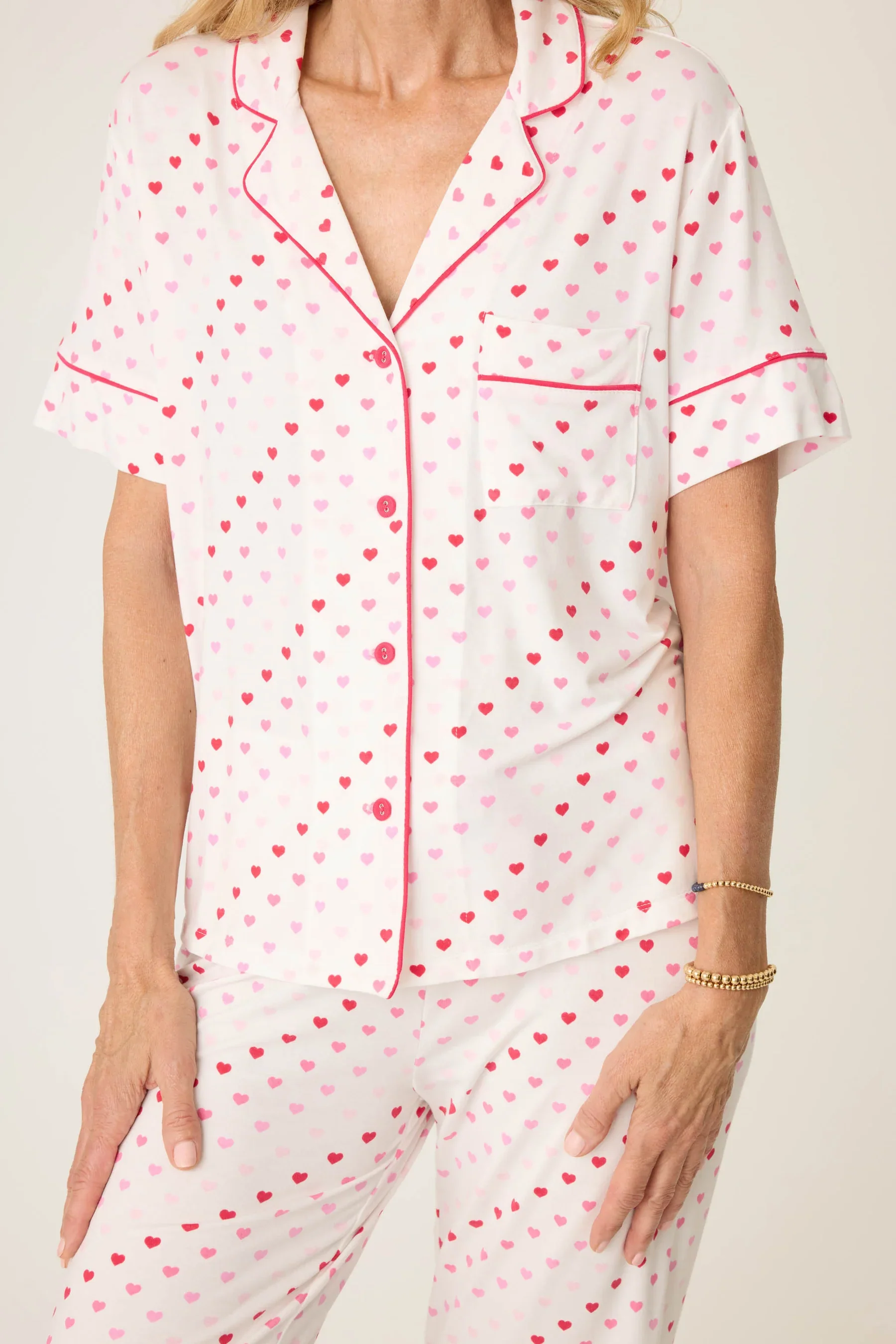 WOMENS DAY DREAMS HEARTS PJ SET - Image 2