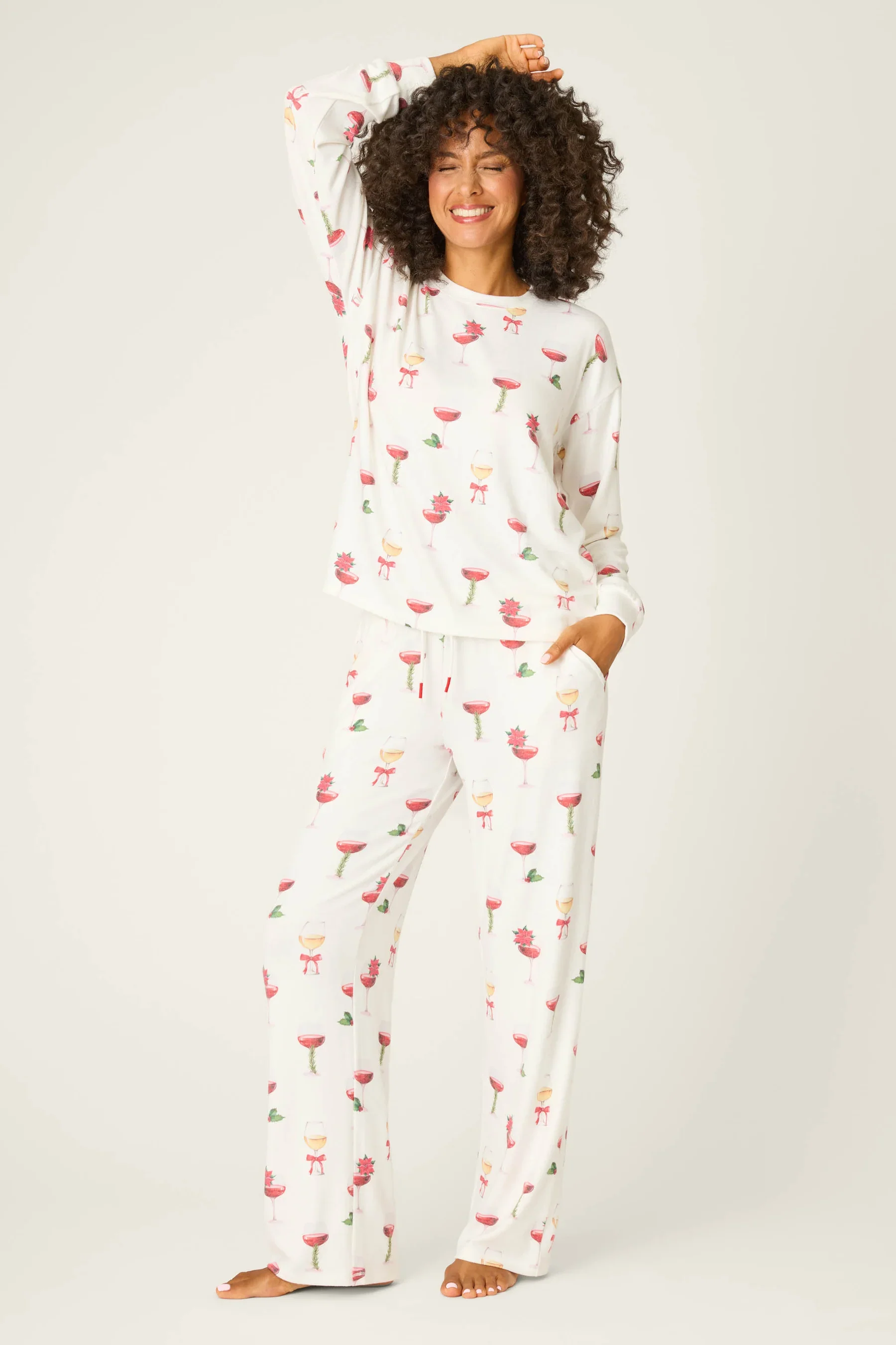 WOMENS LET'S GET TOASTY PJ SET