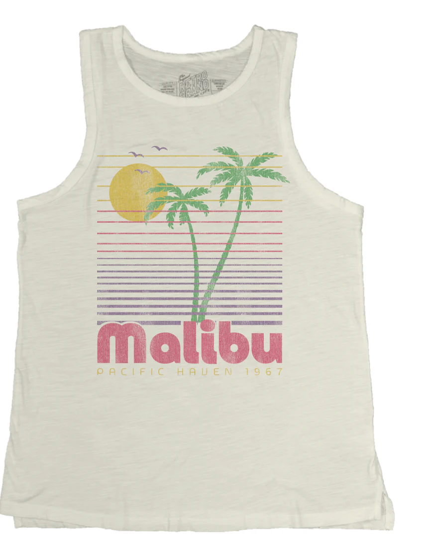 WOMENS MALIBU SUNSET VINTAGE TANK