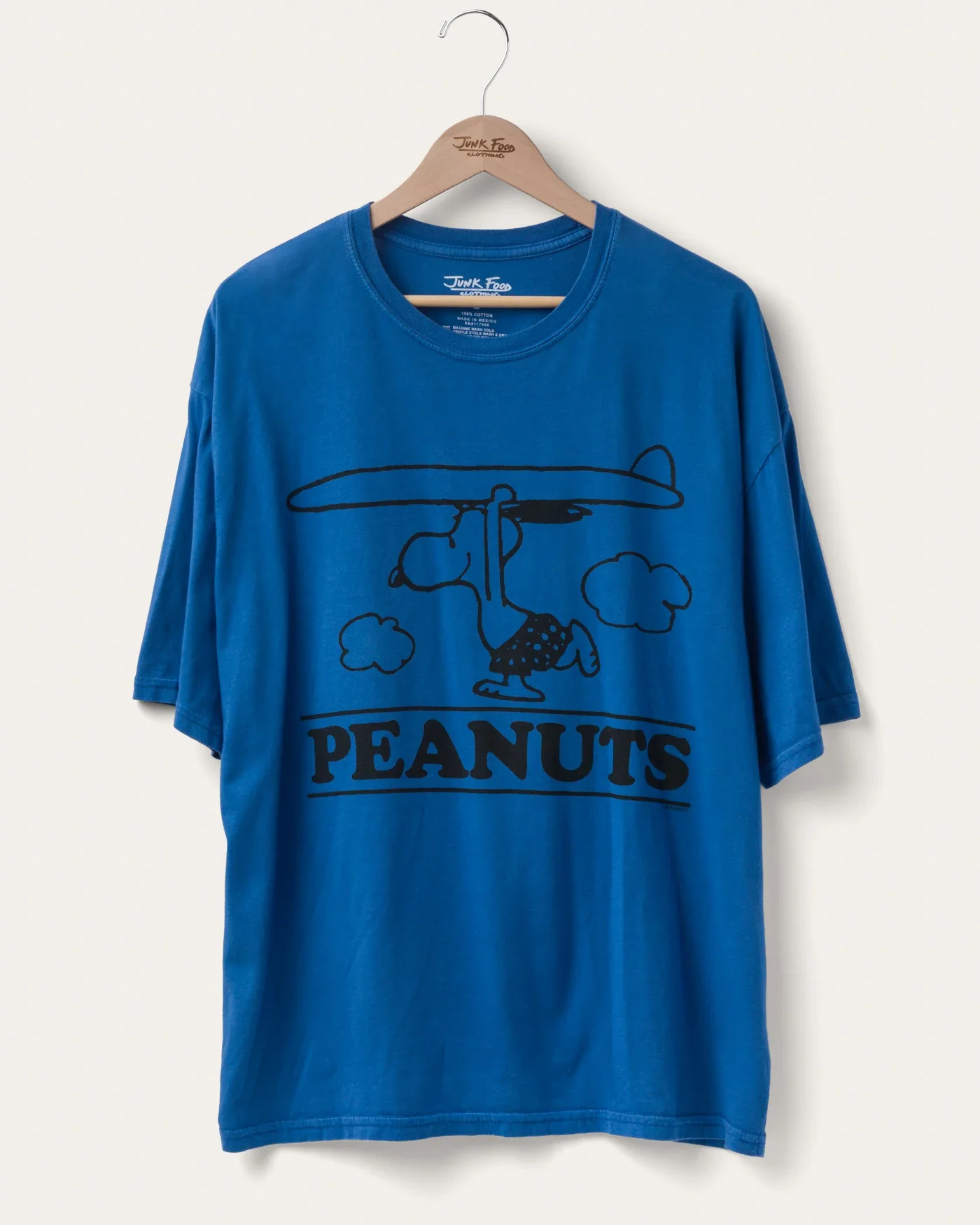 WOMENS PEANUTS SNOOPY SURFBOARD O/S TEE