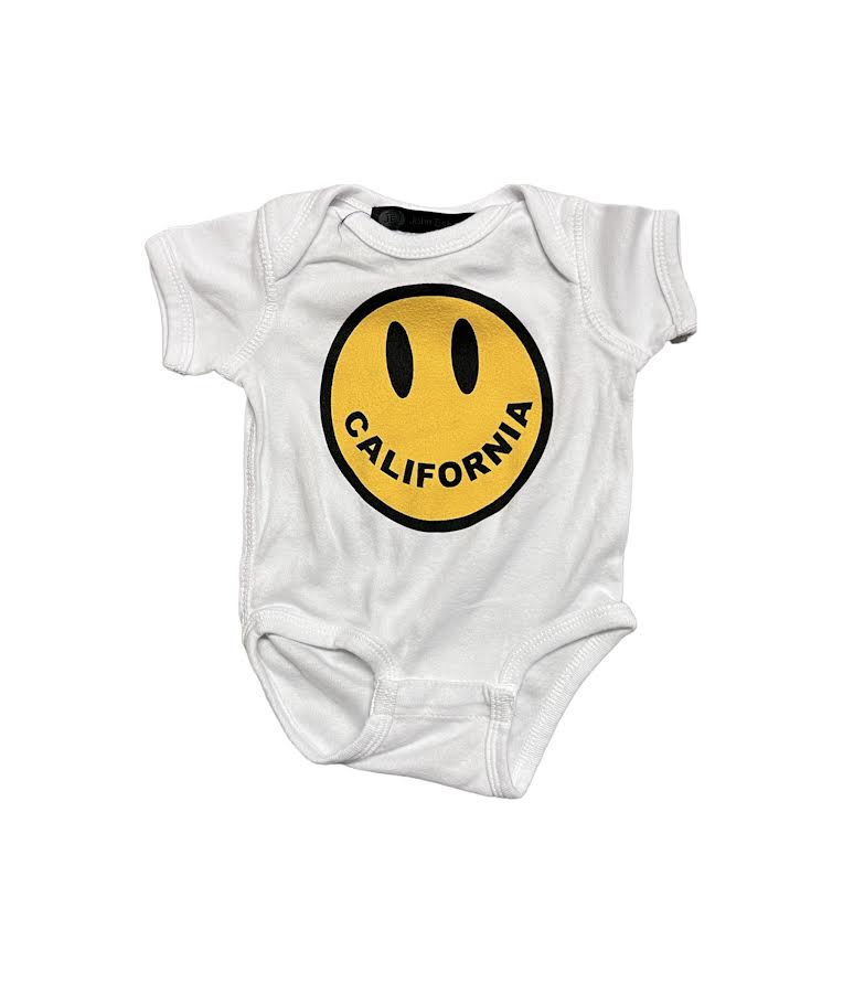 YELLOW CALI FACE ONESIE