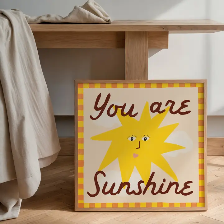 YOU ARE SUNSHINE FRAMED ART